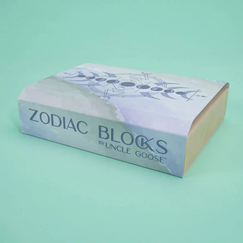 Wooden Zodiac Blocks Set for Kids - 12 Pieces, 1.75 Inch - Uncle Goose | Made in USA Uncle Goose  Eclectic