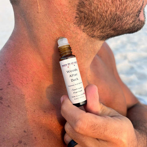Woods After Dark Essence Roll-On Oil 10 ml – Organic Essential Oils Blend for Skin Care | Made in USA Born to be Free  Essence Roll-On Oil