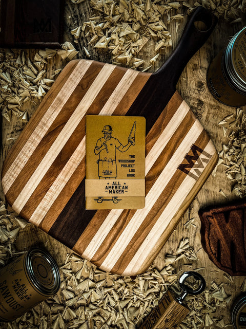 Woodworker Project Log Book – Handcrafted Journal | Made in USA All American Maker 