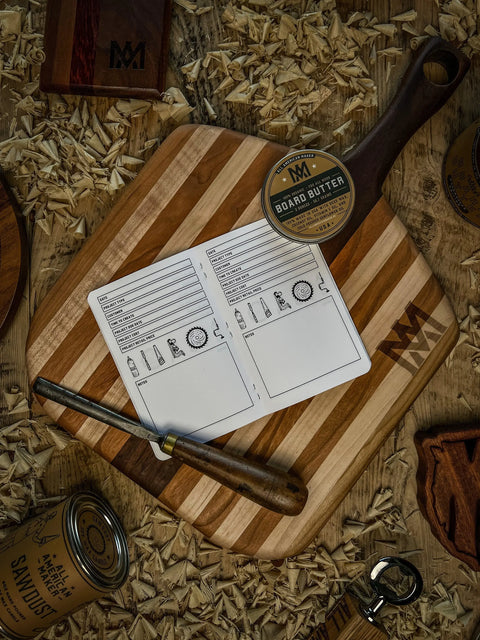 Woodworker Project Log Book – Handcrafted Journal | Made in USA All American Maker 