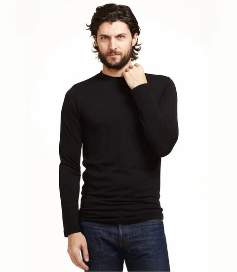 Wool Crew Neck LS RamblersWay  Mens Tops