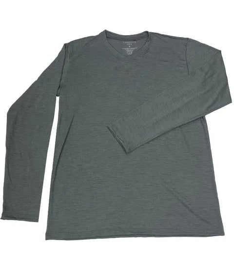 Wool Cross Neck LS RamblersWay  Mens Tops 85.00 Slate / X-Large