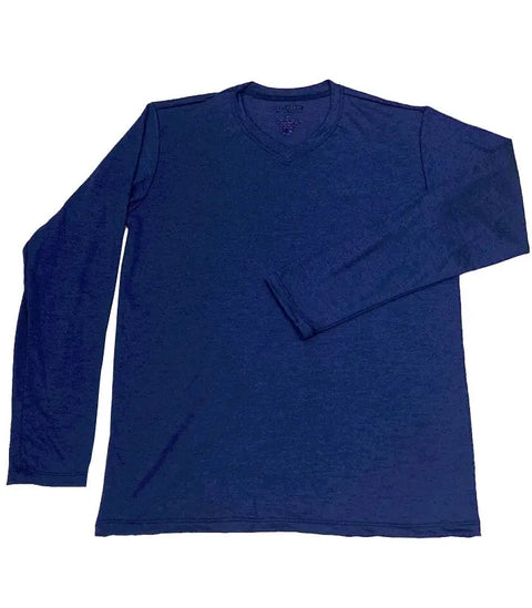 Wool Cross Neck LS RamblersWay  Mens Tops 85.00 New Blue / XX-Large