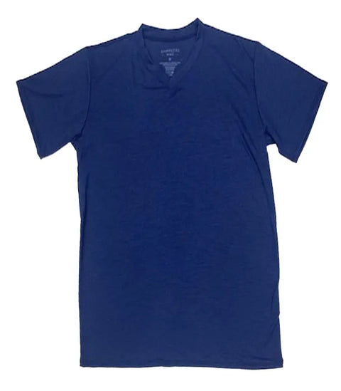 Wool Cross Neck SS RamblersWay  Mens Tops 70.00 New Blue / Large