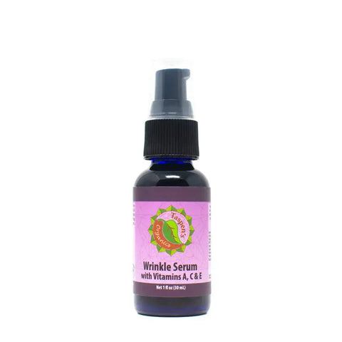 Wrinkle Repair Facial Serum With Vitamins A C E – 1 Fl Oz | Made in USA Taspen's Organics  Facial Care