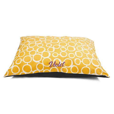 Personalized Fusion Super Value Dog Bed – Durable Poly-Cotton Cushion | Made in USA Majestic Pet 