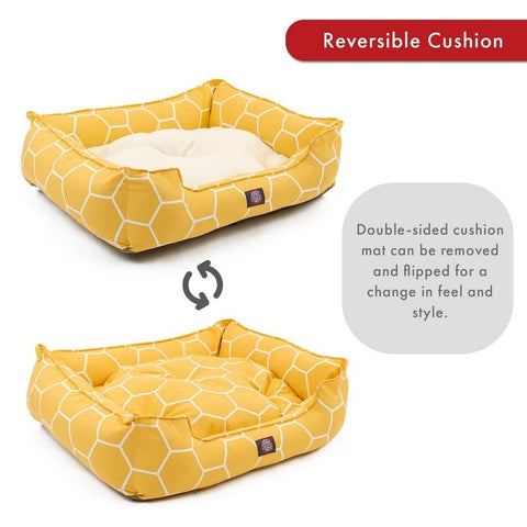 Hexo Shapes Premium Dog Lounge Bed – Cozy Pet Cushion – Made in USA by Majestic Pet Products Majestic Pet 