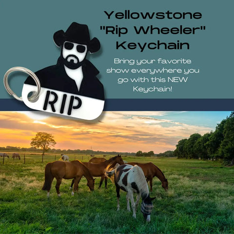 Yellowstone Rip Wheeler Keychain 2.5 Inch – Durable Design | Made in USA Chatelet Manufacturing 
