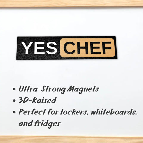 Yes Chef Kitchen Magnet – Handmade Kitchen Decor | Made in USA Chatelet Manufacturing 