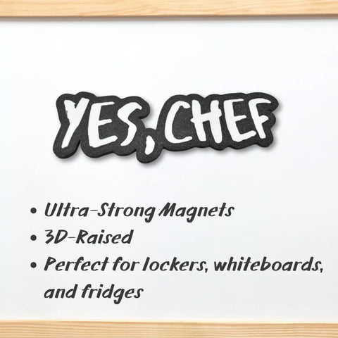 Yes Chef Kitchen Magnet – Handmade Kitchen Decor | Made in USA Chatelet Manufacturing 