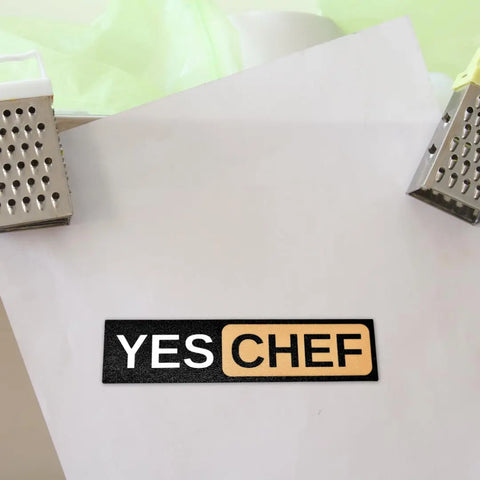 Yes Chef Kitchen Magnet – Handmade Kitchen Decor | Made in USA Chatelet Manufacturing 