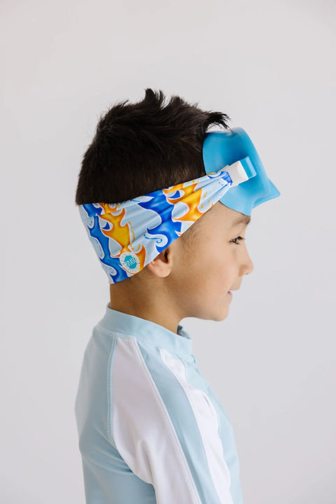 Youth Blaze Flame Print Swim Mask – Anti-Fog Shatter-Resistant Goggles for Kids 4-8 | Assembled in USA Splash Place  Youth Swim Mask