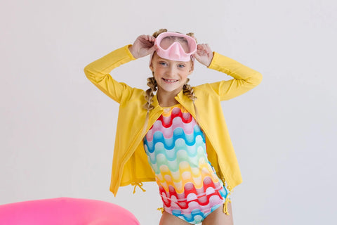 Youth Cherry Charms Swim Mask – Anti-Fog, Shatter Resistant Lenses – Splash Place | Assembled in USA Splash Place  Youth Swim Mask