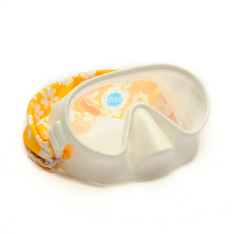 Youth Daisy Love Print Swim Mask – Anti-Fog Clear Lenses – Sensory Friendly Design | Assembled in USA Splash Place  Youth Swim Mask