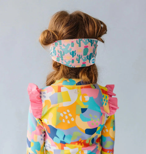 Youth Desert Sunshine Swim Mask with Flowering Cactus Print – Anti-Fog, Shatter Resistant Lens – Ages 4-8 | Assembled In USA Splash Place  Youth Swim Mask