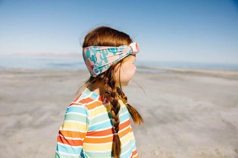 Youth Desert Sunshine Swim Mask with Flowering Cactus Print – Anti-Fog, Shatter Resistant Lens – Ages 4-8 | Assembled In USA Splash Place  Youth Swim Mask
