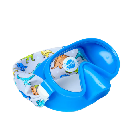 Youth Dino Swim Mask Goggles – 4-8 Years Old – Anti-Fog, Shatter Resistant Lenses | Assembled In USA by Splash Place Splash Place  Youth Swim Mask