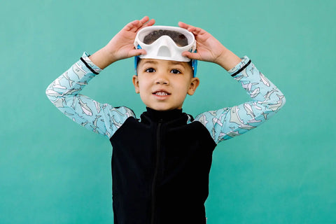 Youth Ocean Friends Animal Swim Mask with Anti-Fog Clear Lenses – Ages 4-8 | Assembled in USA Splash Place  Youth Swim Mask