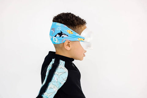 Youth Ocean Friends Animal Swim Mask with Anti-Fog Clear Lenses – Ages 4-8 | Assembled in USA Splash Place  Youth Swim Mask
