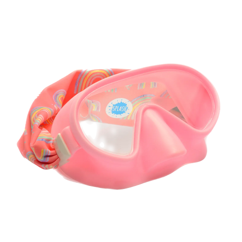 Youth Over The Rainbow Swim Mask – Anti-Fog Clear Lenses – Patented Design | Splash Place | Assembled in USA Splash Place  Youth Swim Mask