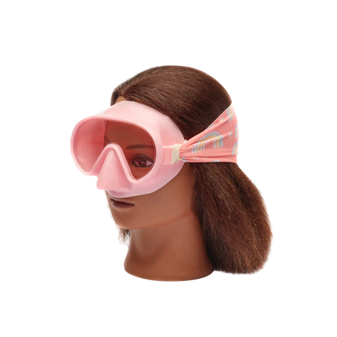 Youth Over The Rainbow Swim Mask – Anti-Fog Clear Lenses – Patented Design | Splash Place | Assembled in USA Splash Place  Youth Swim Mask