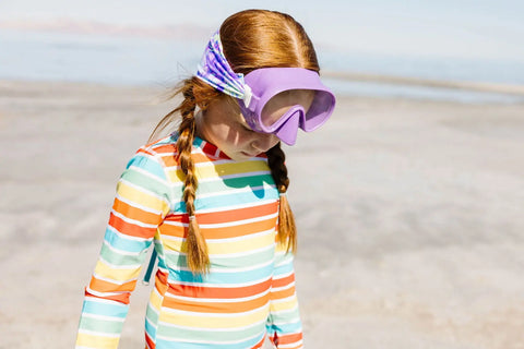 Youth Pastel Swirl Swim Mask – Patented Anti-Fog Goggles for Kids Ages 4-8 | Assembled in USA Splash Place  Youth Swim Mask