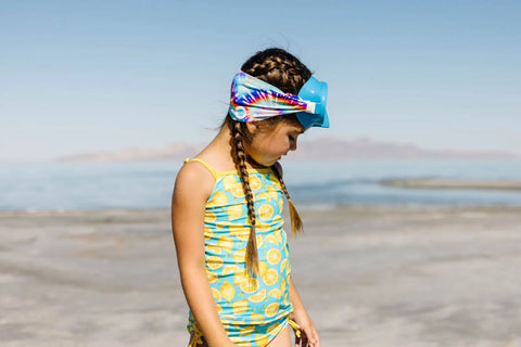 Youth Tie Dye Swim Mask – Anti-Fog Clear Lenses – Patented Design | Splash Place | Assembled in USA Splash Place  Youth Swim Mask