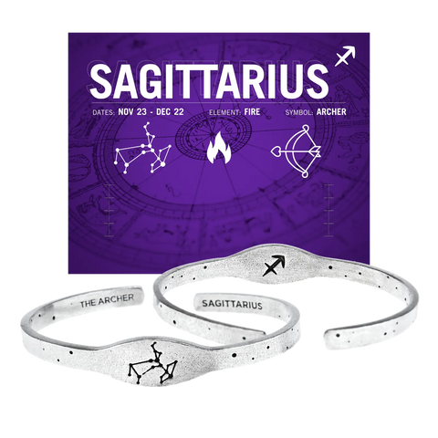 Zodiac Cuff Bracelet - Sagittarius Whitney Howard Designs  Zodiac Cuffs