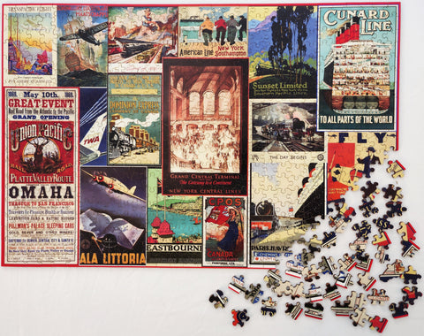 The Golden Age of Travel, Wooden Puzzle, 608 Pcs Perplexing Puzzles  Jigsaw Puzzles
