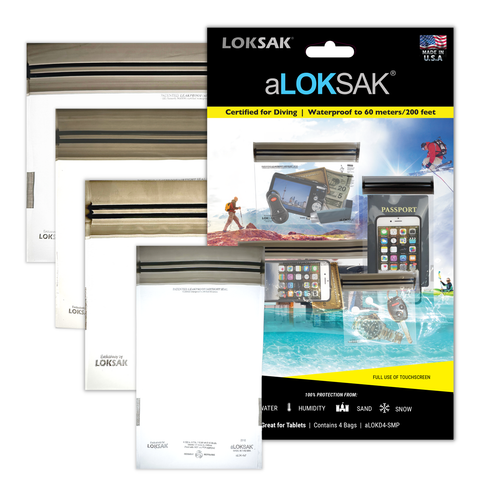 Aloksak Waterproof Multi Pack – Assorted Sizes 5x4 to 9x6 Inches | Made in USA LOKSAK  Purchase
