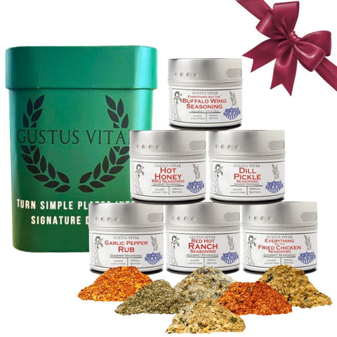 All American Wings Gourmet Seasoning Set – Handcrafted Spice Collection | Made in USA Gustus Vitae  Collections & Gift Sets
