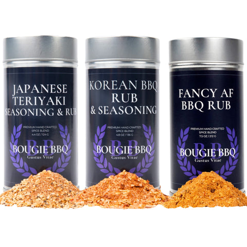 Asian BBQ Seasoning Set – 3 Pack Gourmet Rub Collection | Handcrafted in USA Gustus Vitae  Gourmet Seasonings