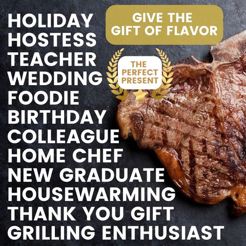 Premium Steak and Beef Seasoning Set – 6 XL Tins Handcrafted for Bold Flavor | Made in USA