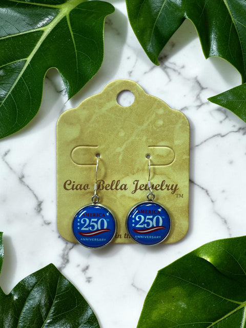 Limited Edition 250th Anniversary Military Drop Earrings – U.S. Army Navy Marine Commemorative Jewelry | Made in USA Michelle Marie Boutique  Earrings