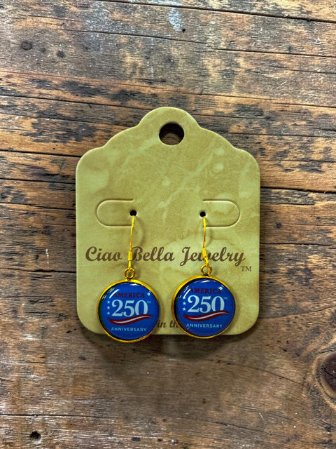 Limited Edition 250th Anniversary Military Drop Earrings – U.S. Army Navy Marine Commemorative Jewelry | Made in USA Michelle Marie Boutique  Earrings