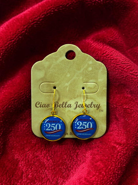 Limited Edition 250th Anniversary Military Drop Earrings – U.S. Army Navy Marine Commemorative Jewelry | Made in USA Michelle Marie Boutique  Earrings
