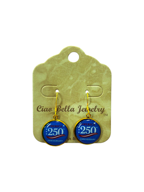 Limited Edition 250th Anniversary Military Drop Earrings – U.S. Army Navy Marine Commemorative Jewelry | Made in USA Michelle Marie Boutique  Earrings