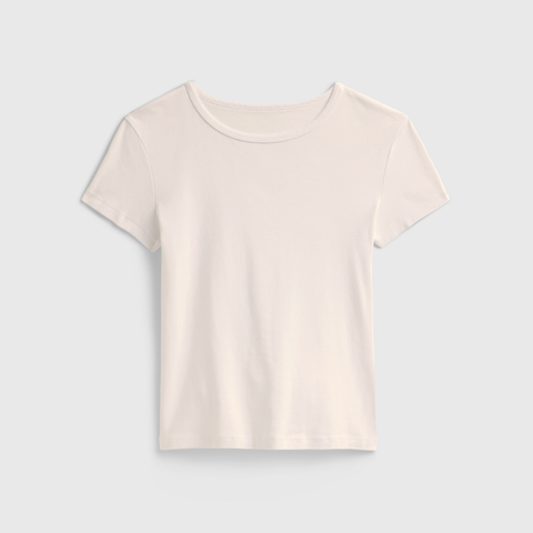 Women's 90s Inspired Ribbed Fitted Tee – 5.5 oz Combed Cotton | Premium Quality Made in USA US Standard Apparel  SS SIDE SEAM TEE