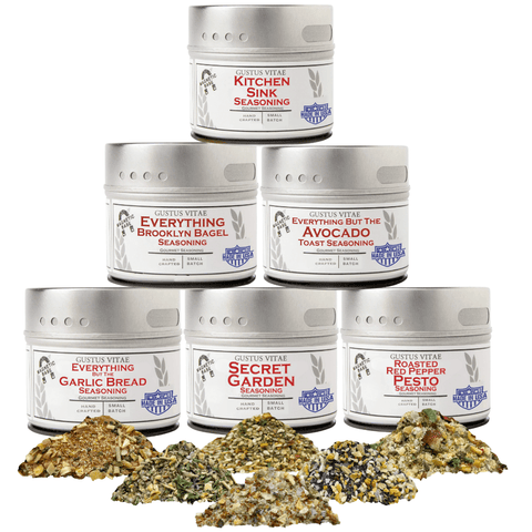 Gustus Vitae Bread Dipping Seasoning Variety Pack – 6 Gourmet Flavors | Made in USA Gustus Vitae  Collections & Gift Sets