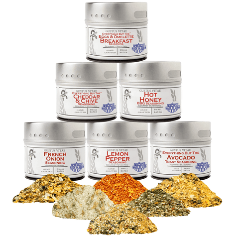 Gourmet Breakfast Seasoning Set 6-Pack – Natural Flavors | Made in USA Gustus Vitae  Collections & Gift Sets