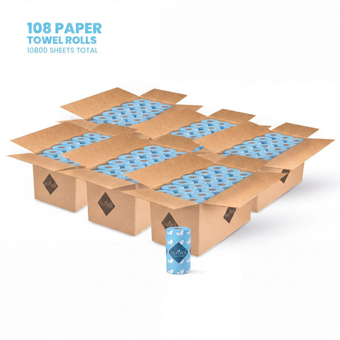 Bumroll Eco-Friendly Toilet Paper – 12 Rolls 400 Sheets 2-Ply | Made in USA Bumroll 