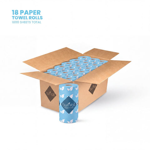 Bumroll Eco-Friendly Toilet Paper – 12 Rolls 400 Sheets 2-Ply | Made in USA Bumroll 