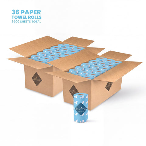 Bumroll Eco-Friendly Toilet Paper – 12 Rolls 400 Sheets 2-Ply | Made in USA Bumroll 