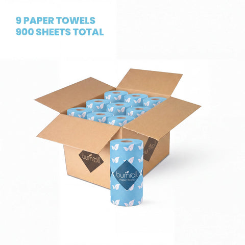 Bumroll Eco-Friendly Toilet Paper – 12 Rolls 400 Sheets 2-Ply | Made in USA Bumroll 