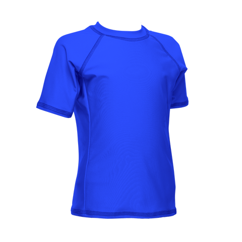 Kids Short Sleeve Sun Protective Rash Guard – 50+ UPF Performance Swim Shirt | Made in USA Jobbeedu  item