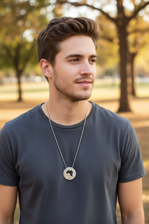 Courage Blessing Ring Charm – Handcrafted Pewter Lion Token | Inspirational Pocket or Necklace Gift | Made in USA Whitney Howard Designs  Blessing Ring