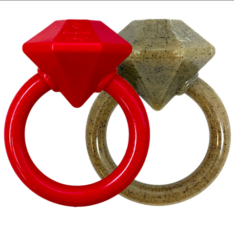 SodaPup Durable Diamond Teething Ring – Tough Dog Chew Toy | Made in USA SodaPup  Nylon Dog Toys
