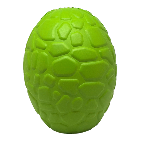 Dinosaur Egg Dog Chew Toy – Durable Rubber Treat Dispenser | Made in USA SodaPup  Rubber Dog Toys