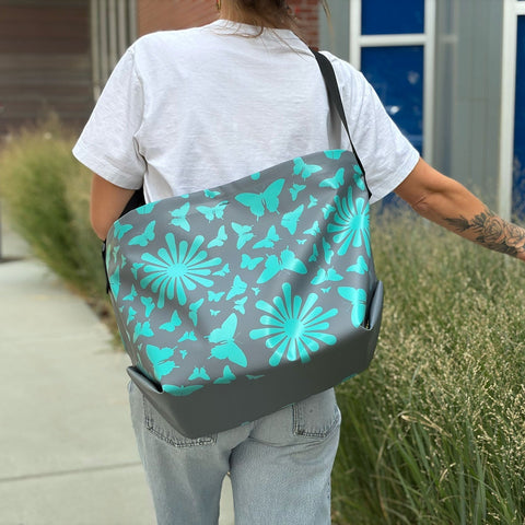 Waterproof Butterfly Garden Tote Bag 27L – Adjustable Strap – GearBucket | Made in USA eqpd 