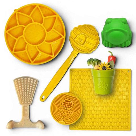 SodaPup Dog Enrichment Starter Pack – Interactive Slow Feeder Toys and Lick Mats for Power Chewers | Made in USA SodaPup  Enrichment Dog Toys